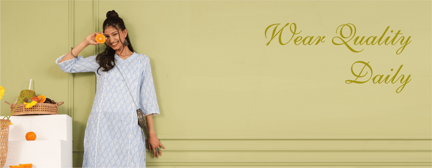 Women's Pure Cotton Floral Print Regular Fit Kurta